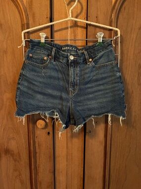 American Eagle Curvy High-Waisted Denim Shorts